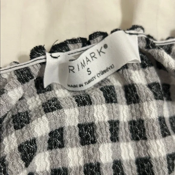 Primark Checkered Ruffle Blouse - Picture 2 of 2